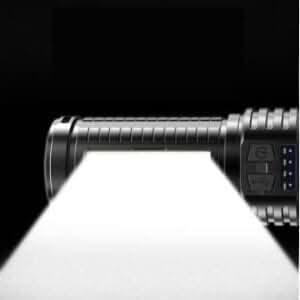 Bright ABS Rechargable Torch with USB Charging Port