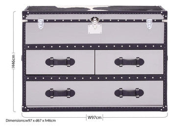 Kensington Townhouse Black And White Genuine Cowhide Coffee Table