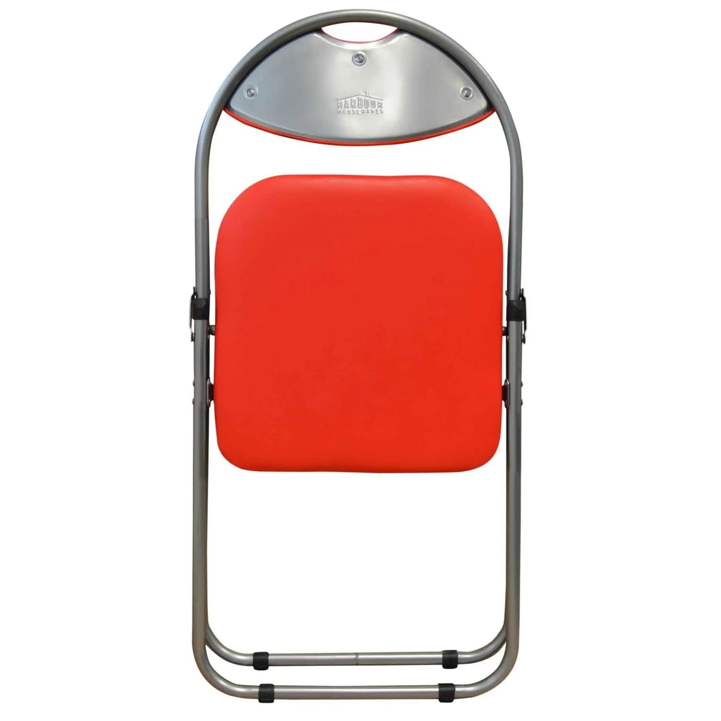 Red Curved Padded Folding Chair