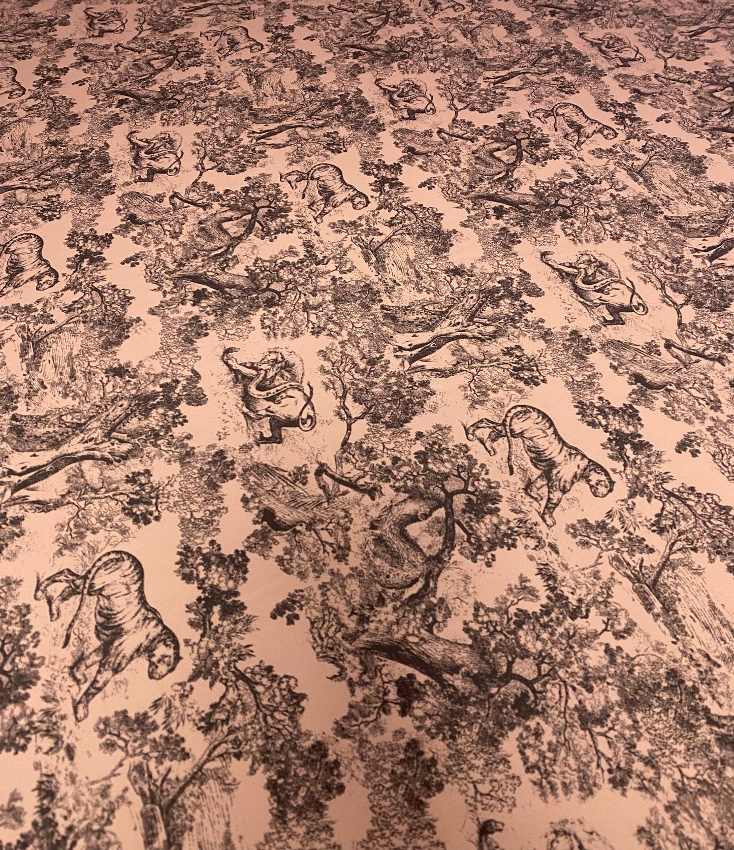 Camel Wild Forest Pattern Fabric – Multiple Fabric Options, Sold by Metre