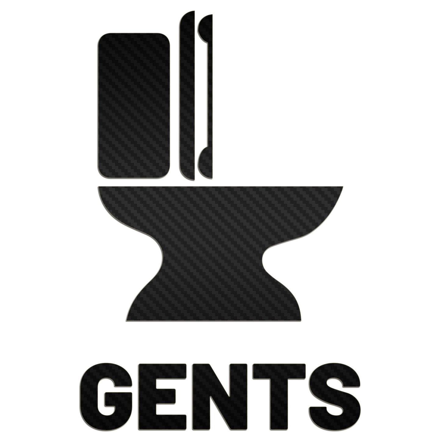 Mens Toilet Restroom Sign Sticker