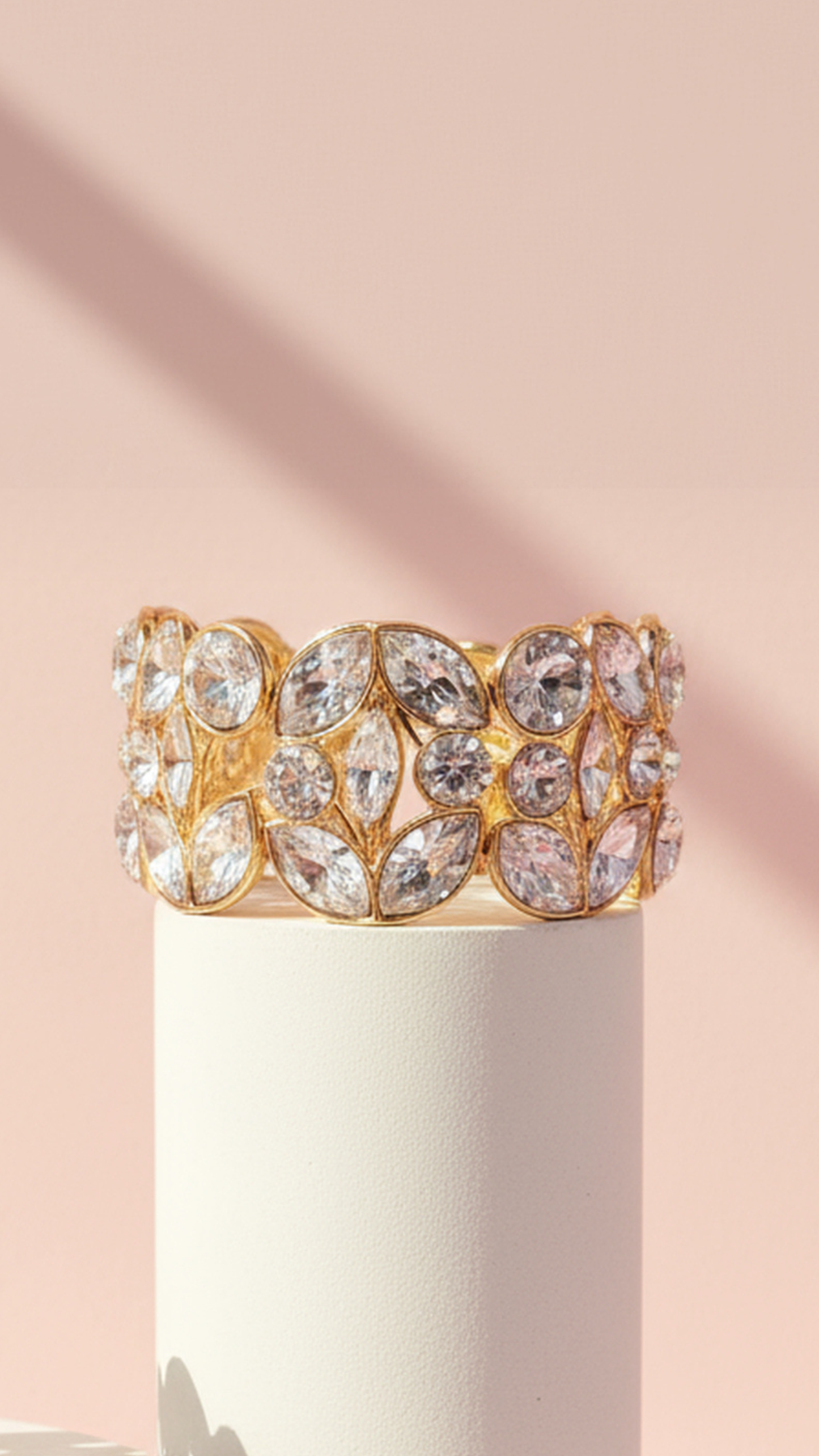 Oval Cut Stretchy Crystal Bracelet