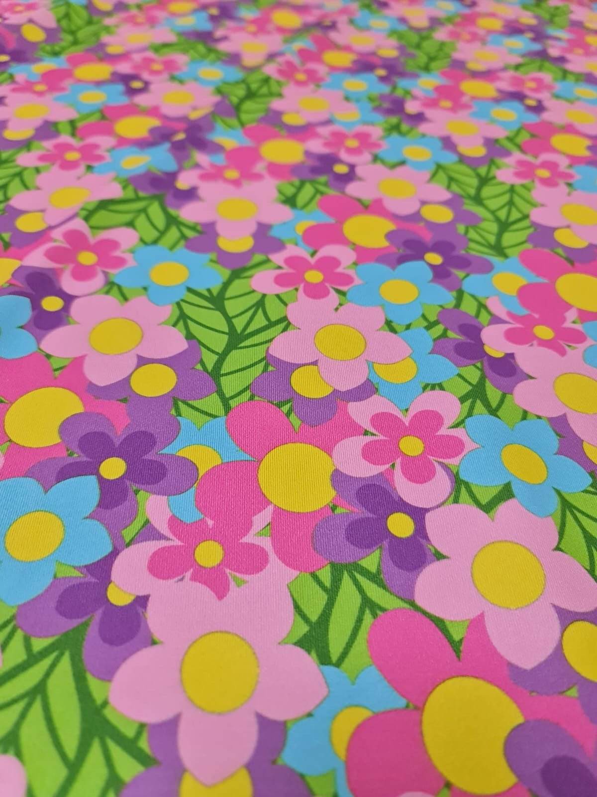 Colorful Floral Fabric – Multiple Fabric Options, Sold by Metre