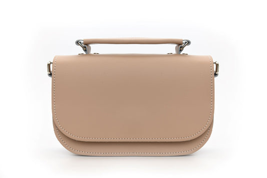 Aura Handmade Leather Bag - Iced Coffee