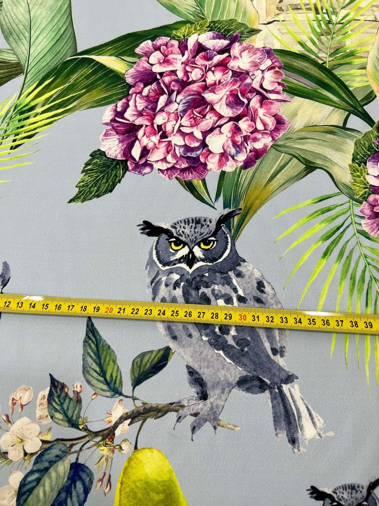 Tropical Parrot Print Crepe Fabric – Custom Printed Fabric, Choose Material by Metre
