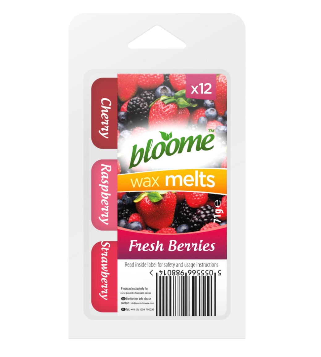 Bloome triple fragrance wax melts - fresh berries