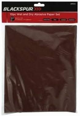 Grit Sandpaper Set Wet & Dry Abrasive Medium 10pc