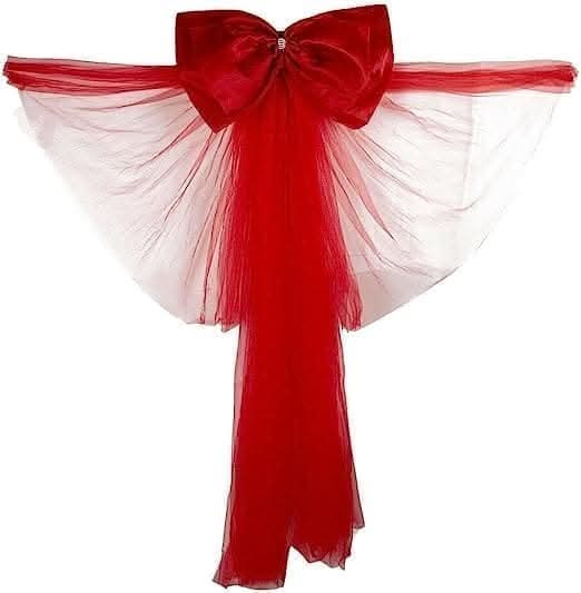 Christmas Red Diamante Door Bow Xmas Celebration Home Décor Bow