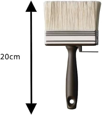 Shed and Fence Flat Paint Brush - Garden Wall Paint Decking Brush with Timber Wood Block