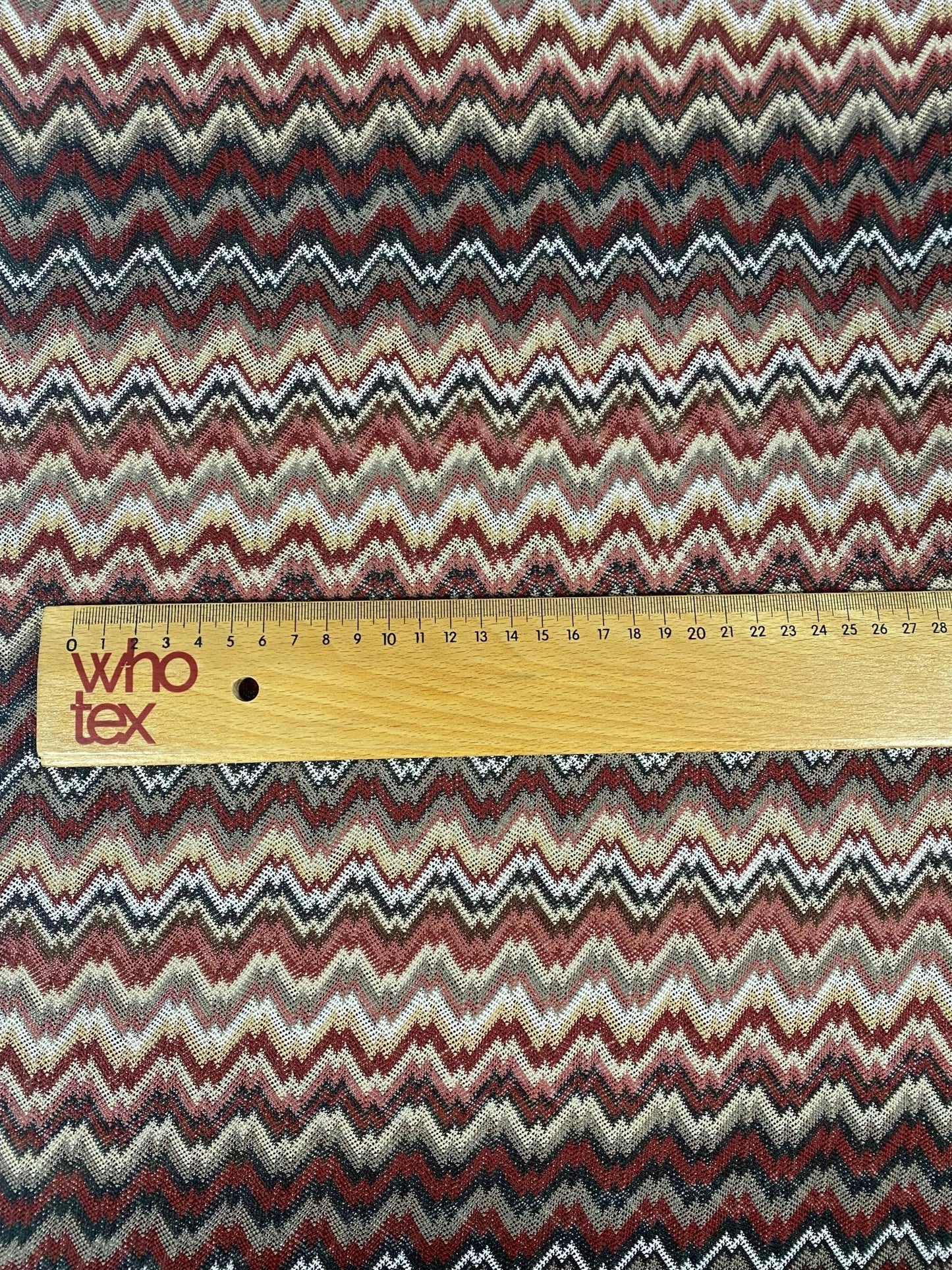 Earth Tone Zigzag Woven Mesh Fabric