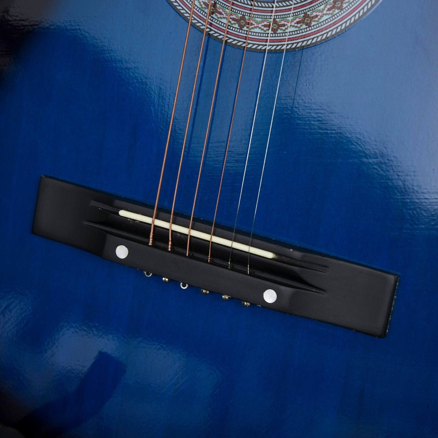 38" Beginners Basswood Acoustic Guitar Blue