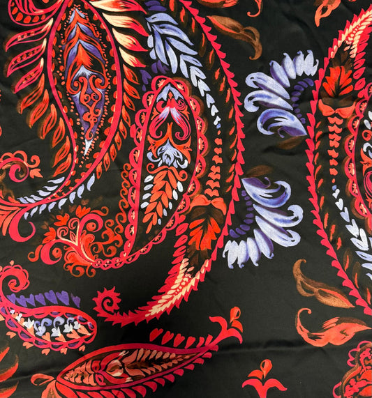 Elegant Paisley Pattern Fabric by the Metre – Soft & Stylish