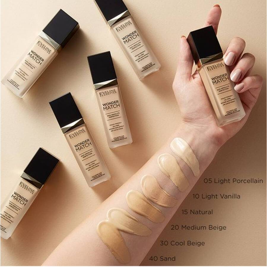 Eveline Wonder Match Foundation Satin Finish