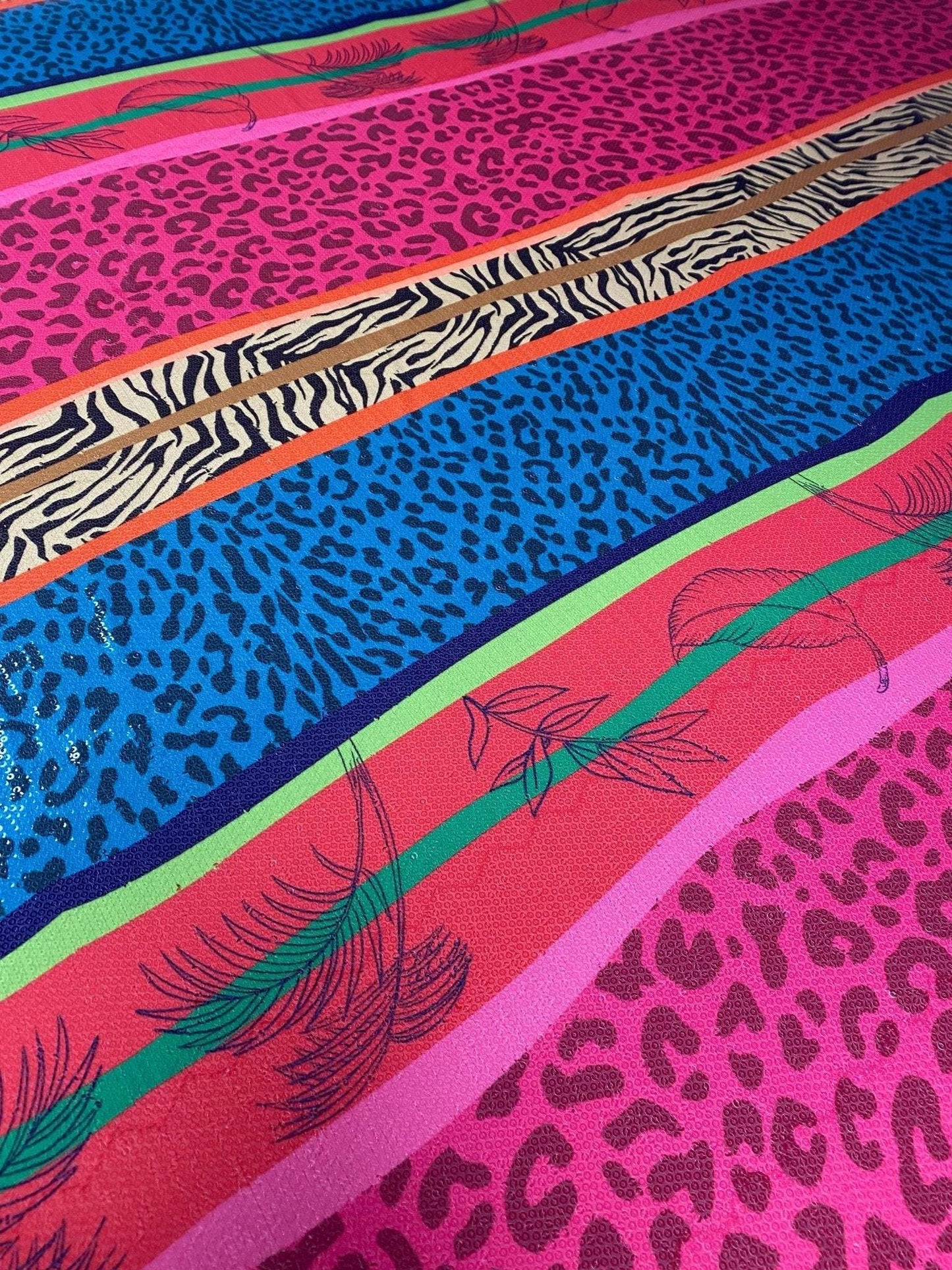 Exotic Animal Print Sequin Fabric