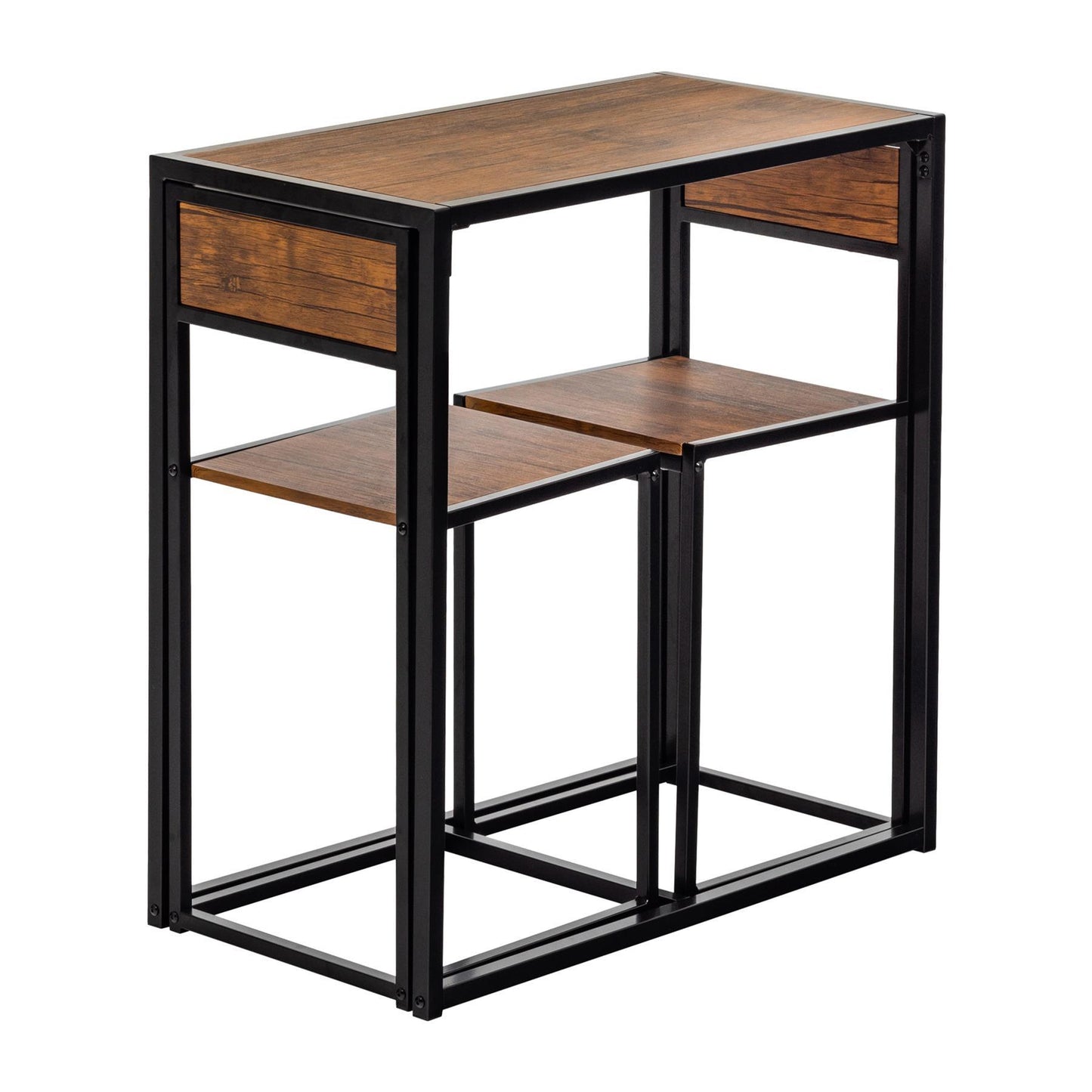 Two-Seater Brown Breakfast Bar Set