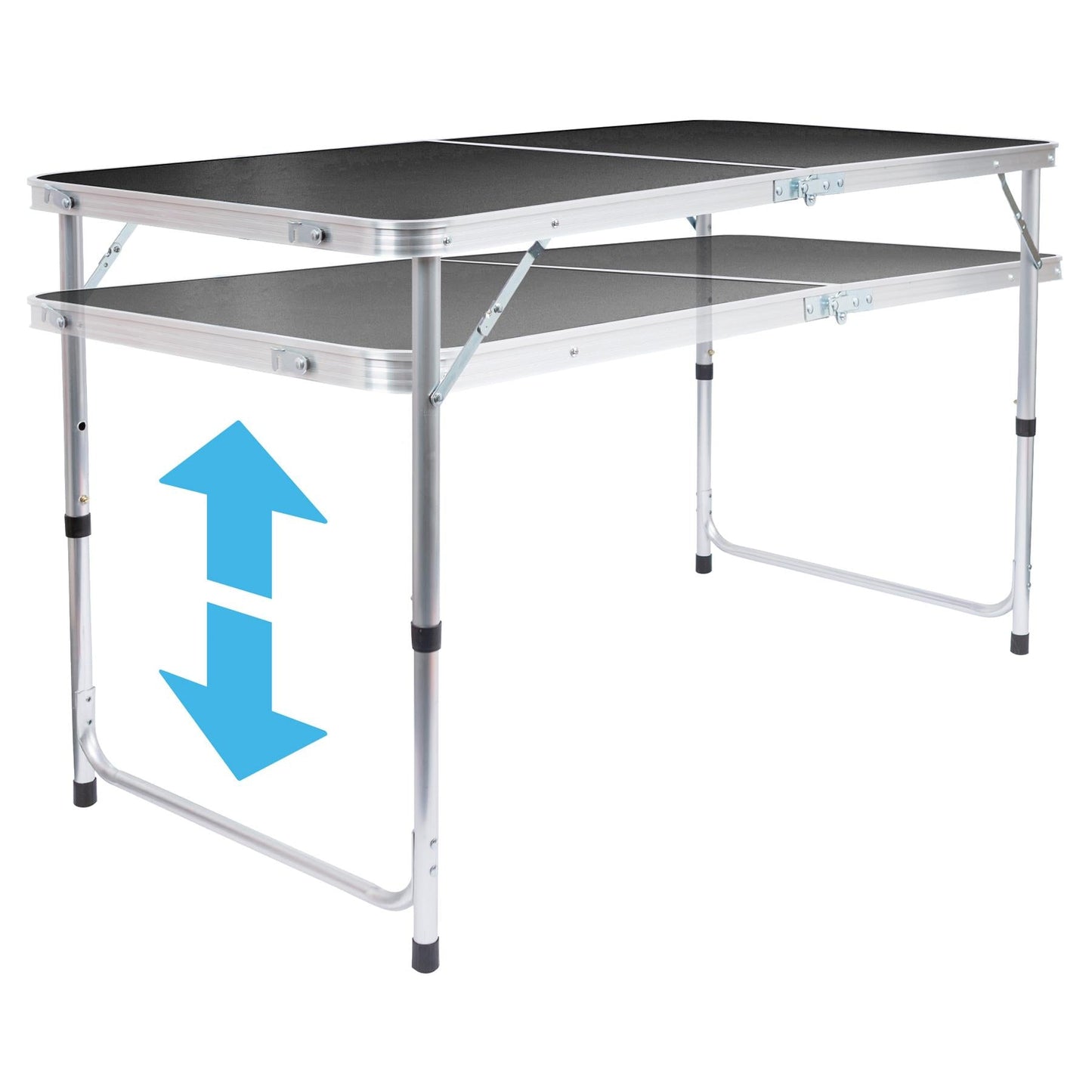 Height Adjustable Aluminium Folding Picnic Table