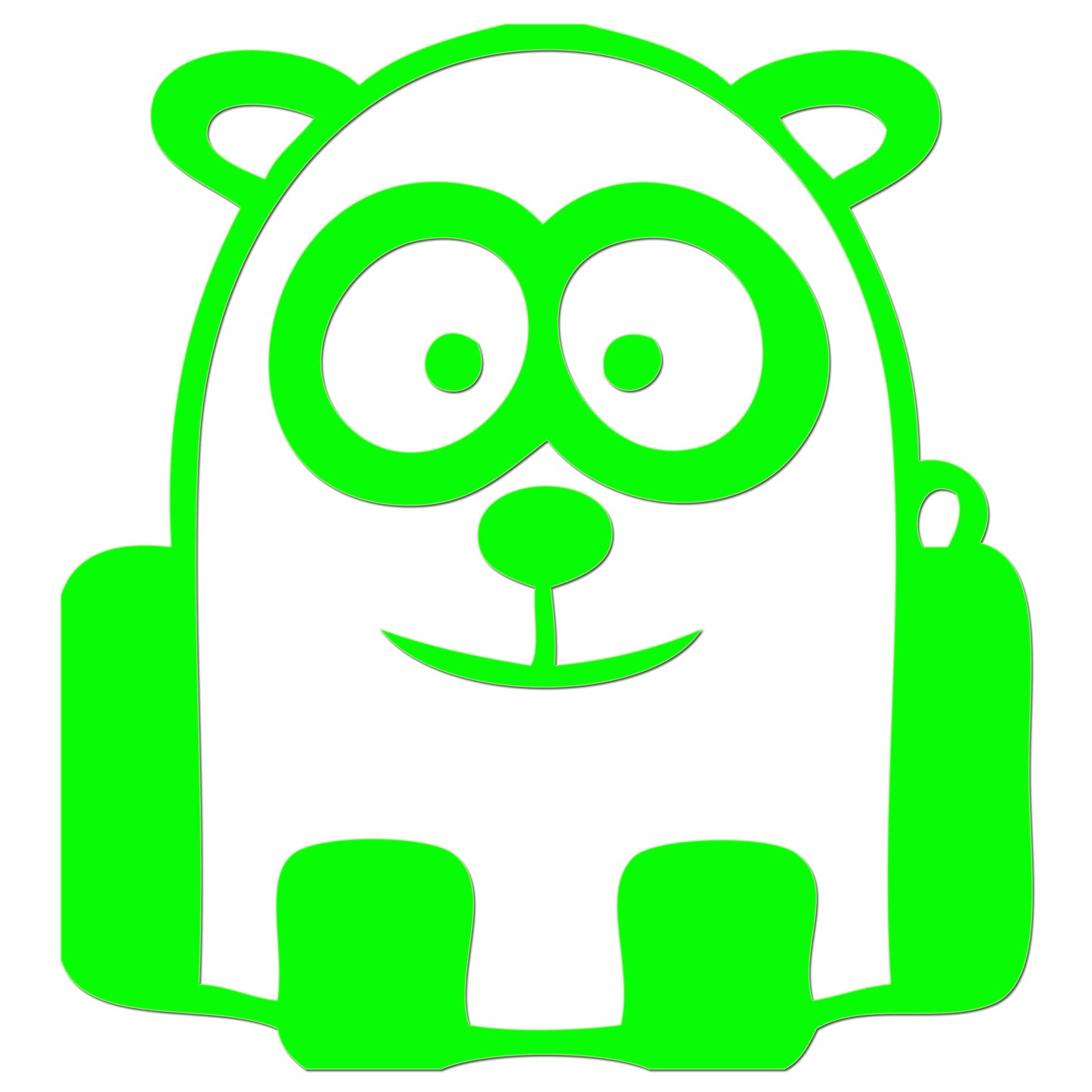 Funny Cartoon Panda Iron On HTV Transfer