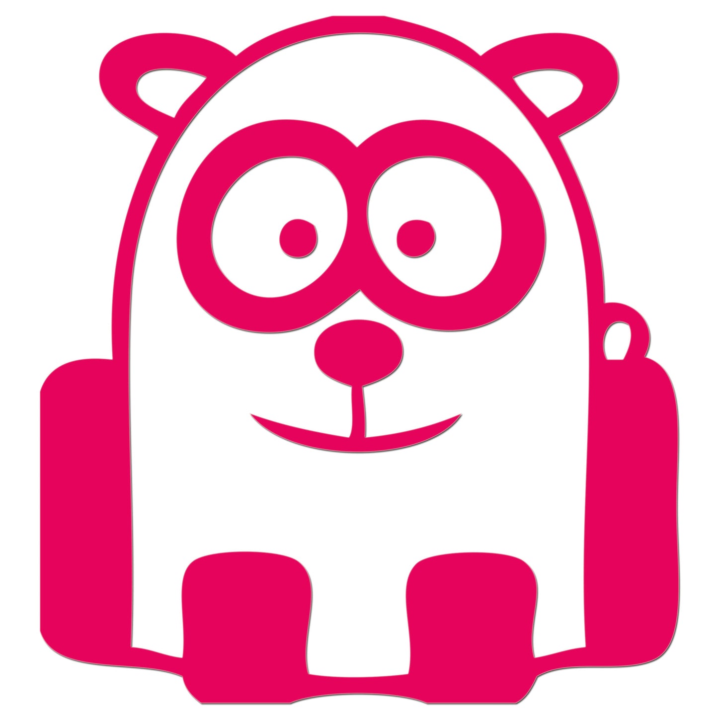 Funny Cartoon Panda Iron On HTV Transfer