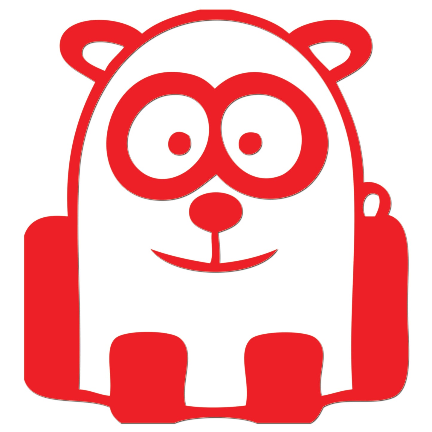 Funny Cartoon Panda Iron On HTV Transfer