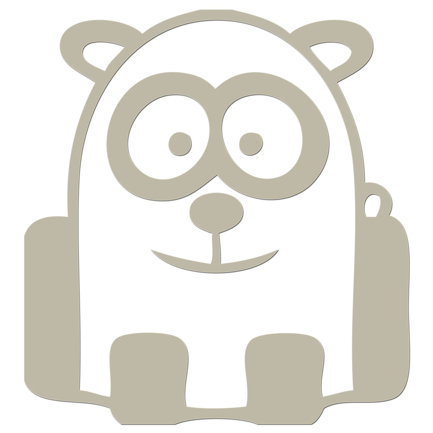 Funny Cartoon Panda Iron On HTV Transfer