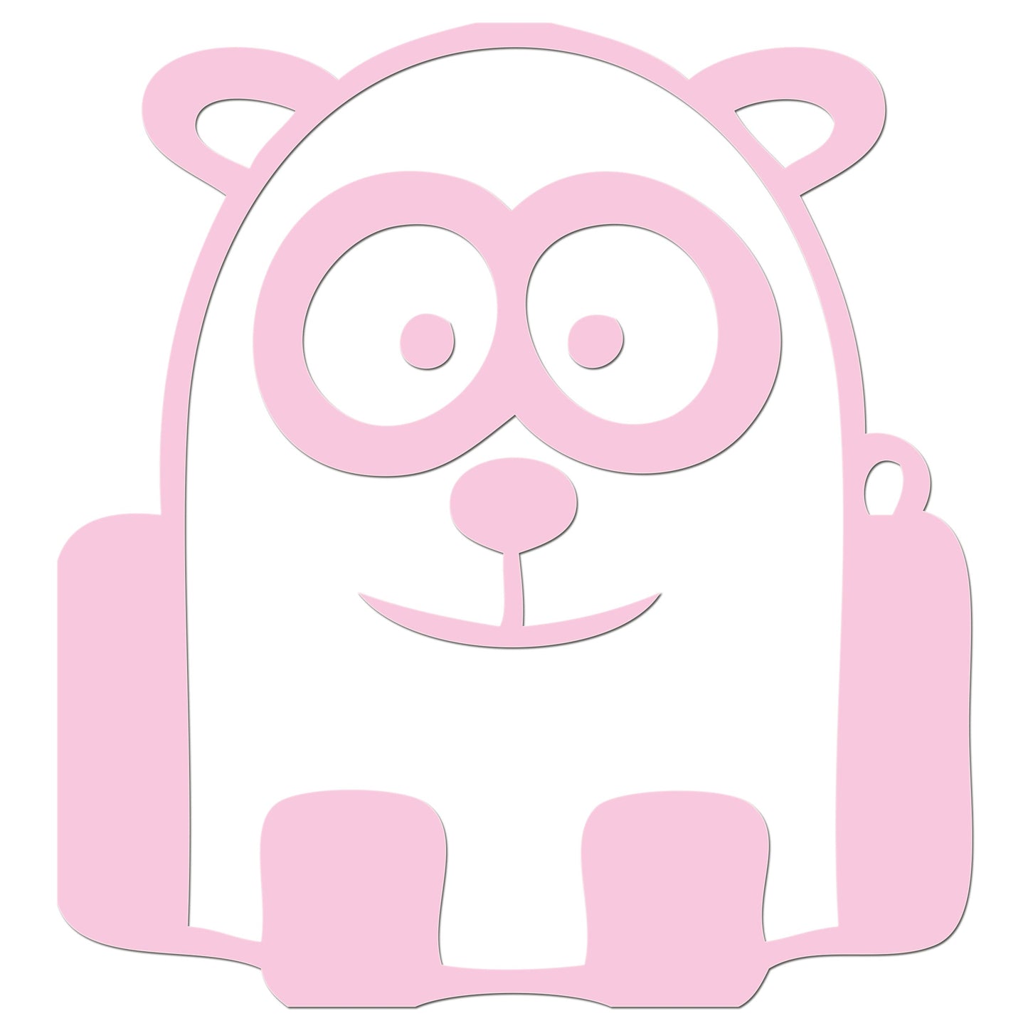 Funny Cartoon Panda Iron On HTV Transfer