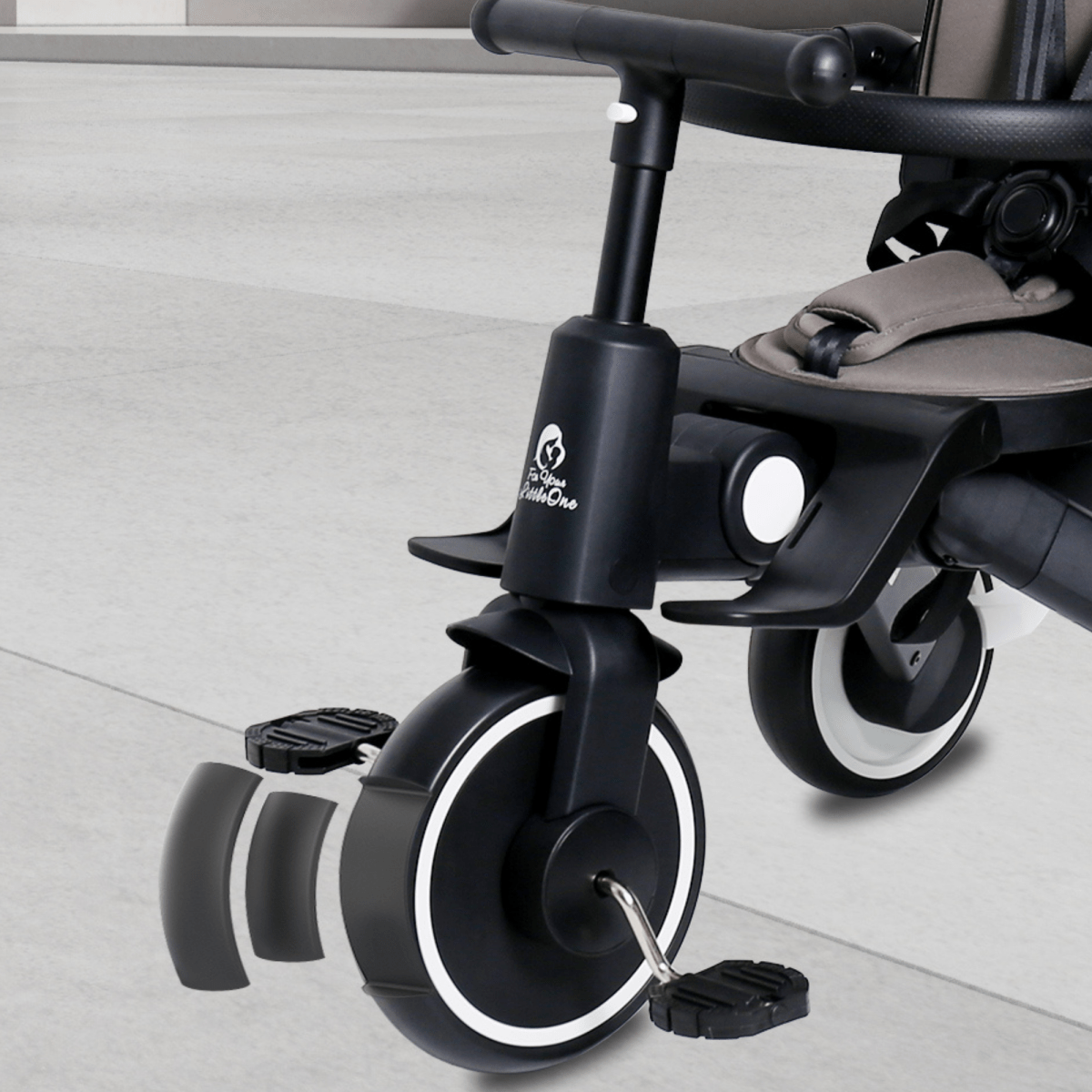 Foryourlittleone Xplor 6 in 1 Foldable Trike - Grey Olive (10m-5y)