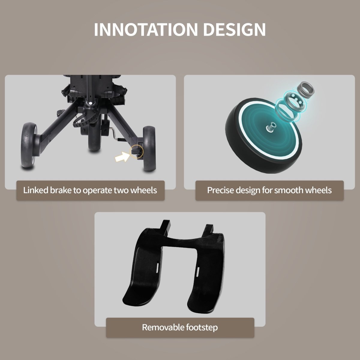 Foryourlittleone Xplor Plus 6 in 1 Foldable Trike - Green (10m-4y)