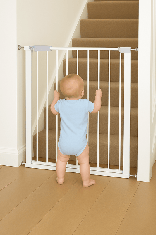 2x FYLO Baby Safety Stair Gate Pressure Fit 75-114cm Extra Wide