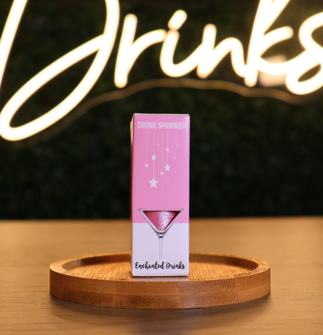 Glitter Pink Edible Drink Shimmer