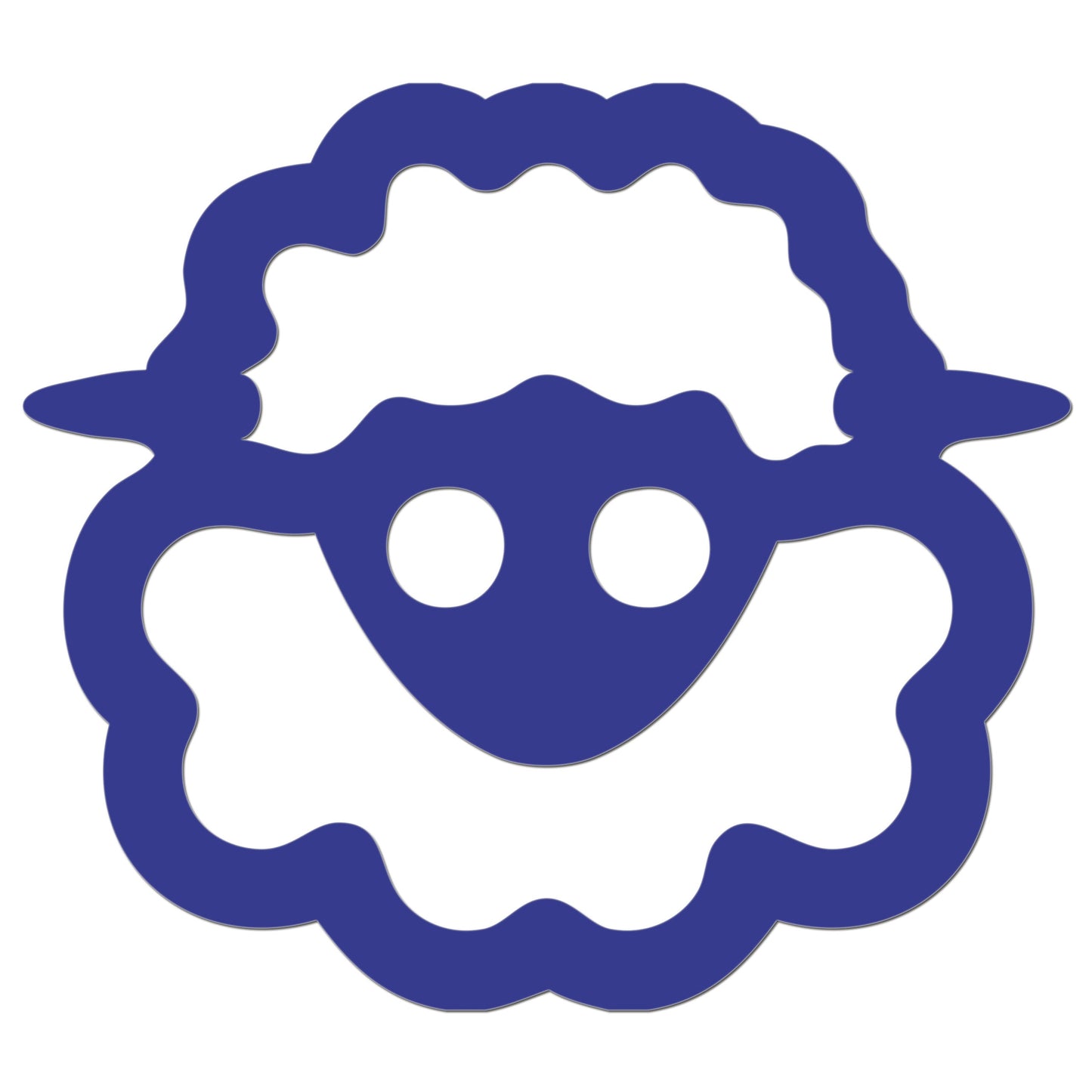 Funny Cartoon Sheep Sticker