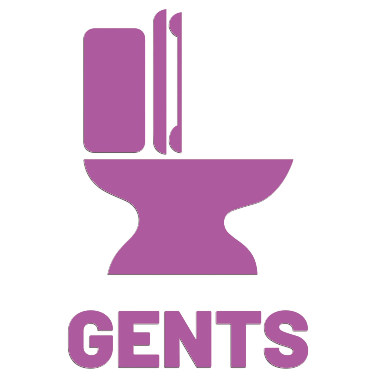 Mens Toilet Restroom Sign Sticker