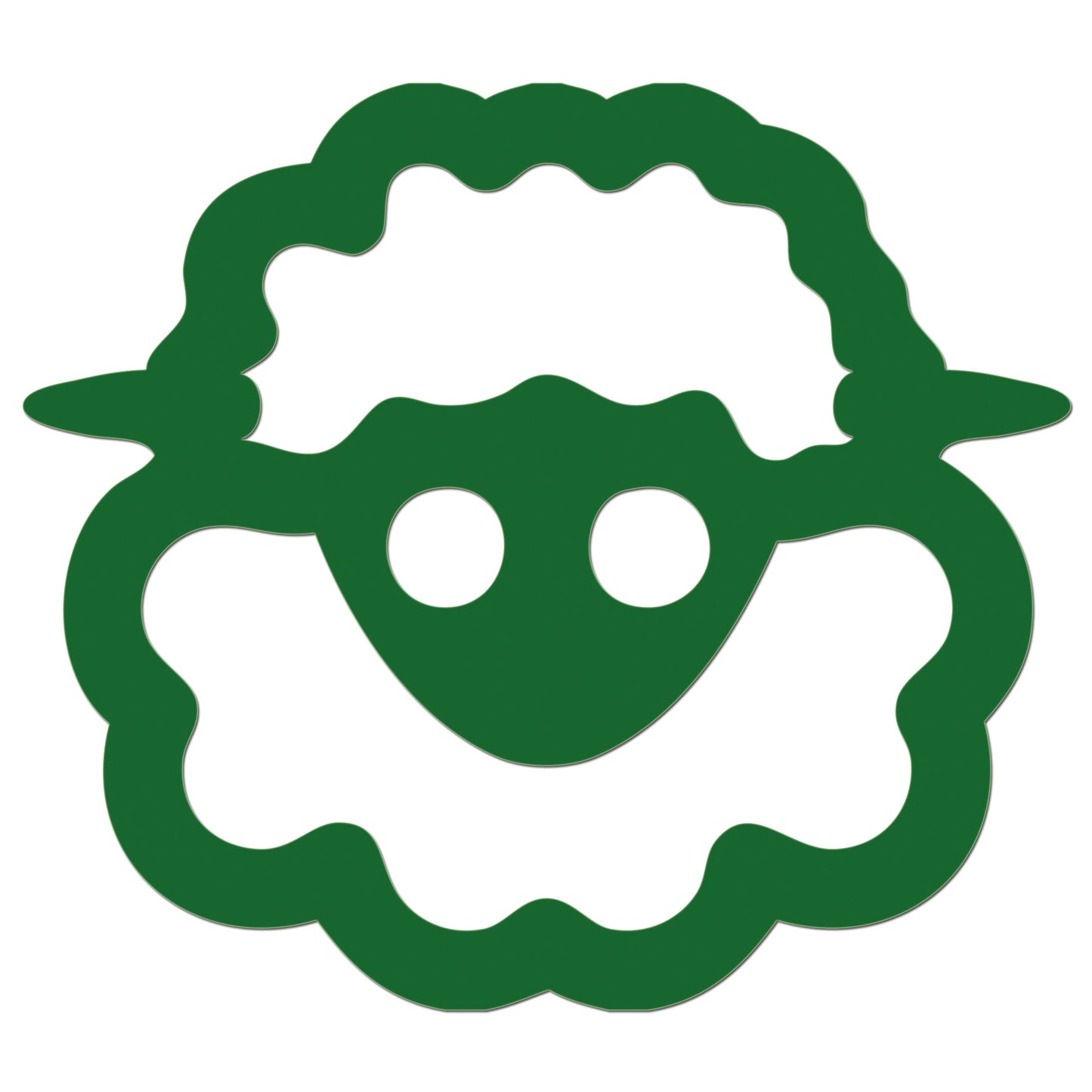 Funny Cartoon Sheep Sticker