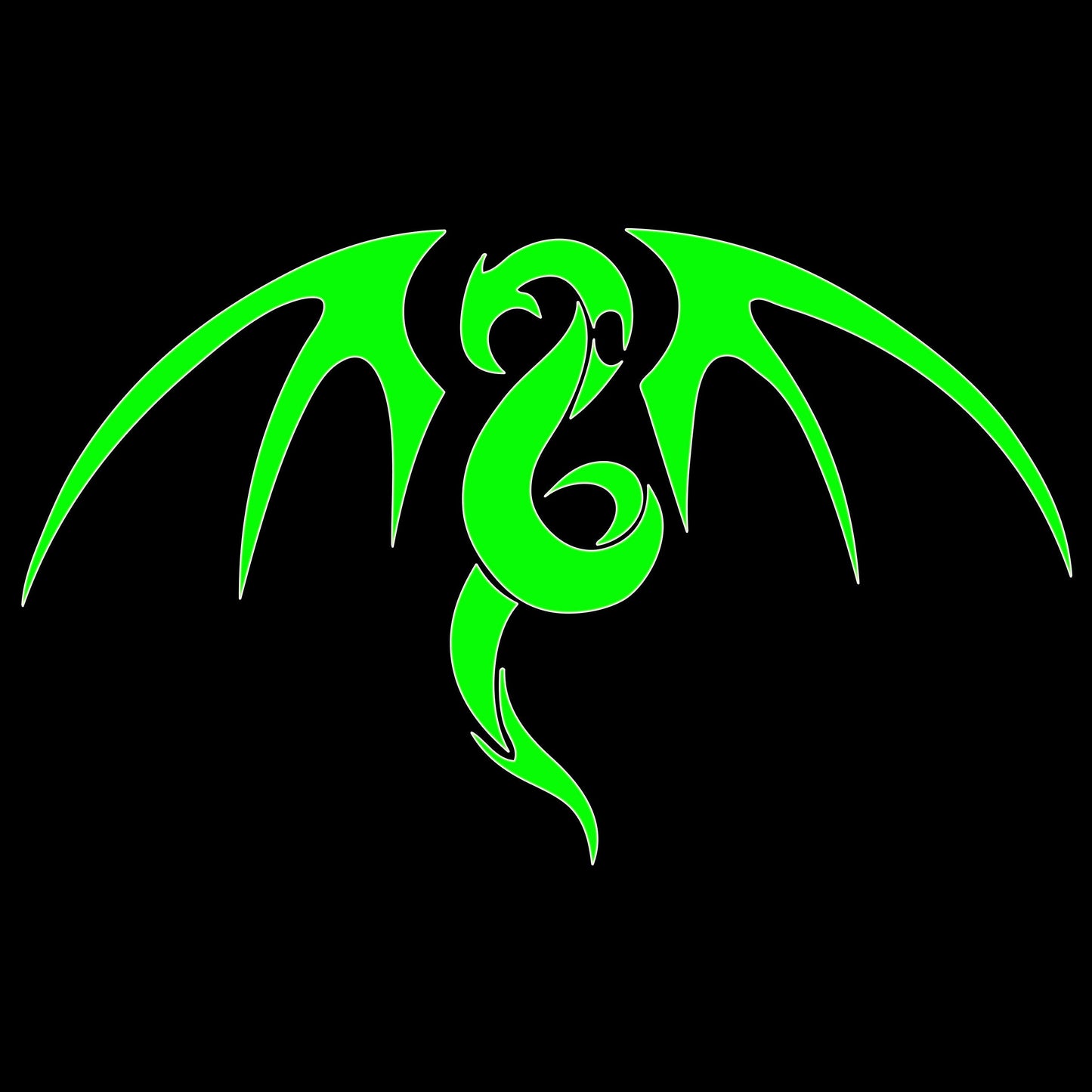 Tribal Dragon Sticker