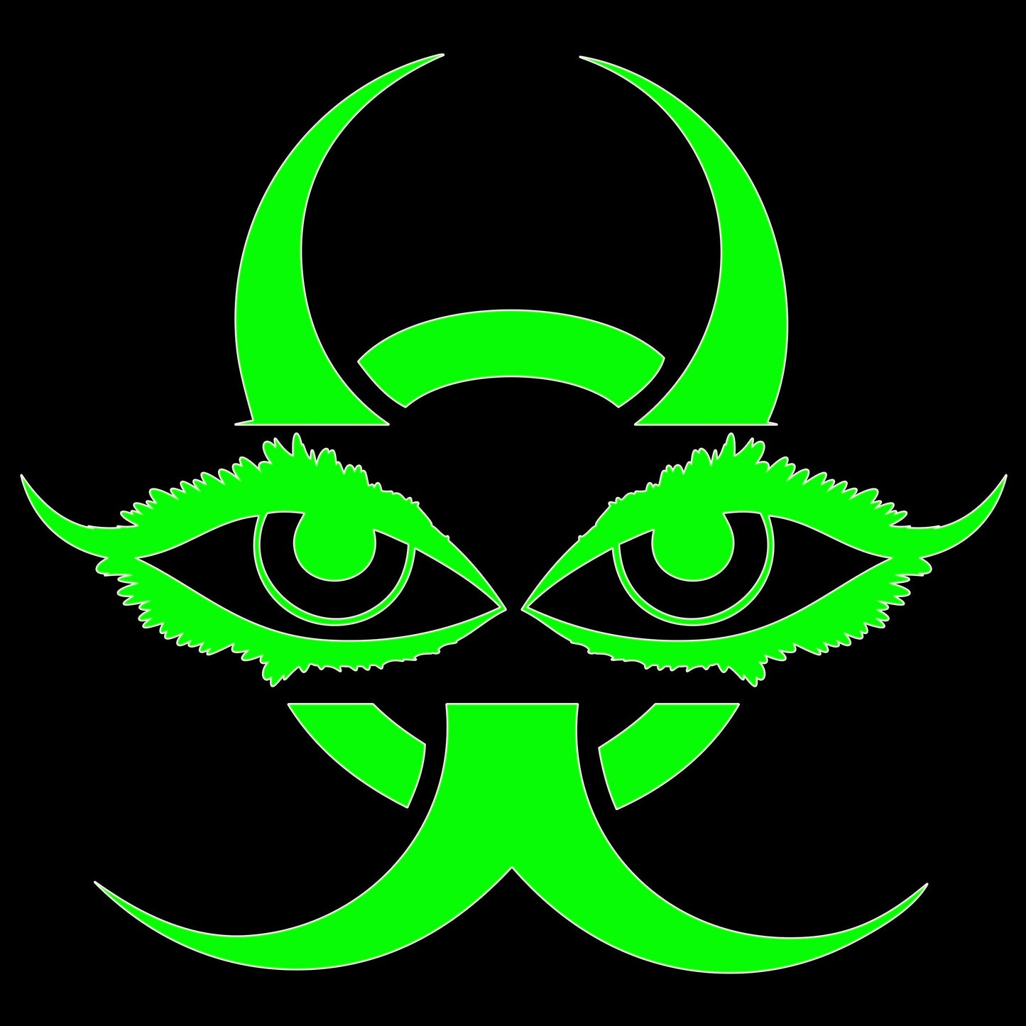 Chinese Devil Eyes Sticker