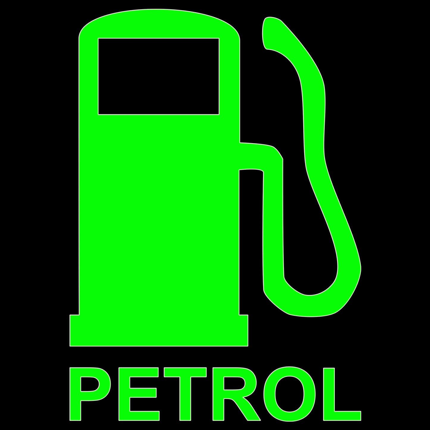 Petrol Sign Sticker