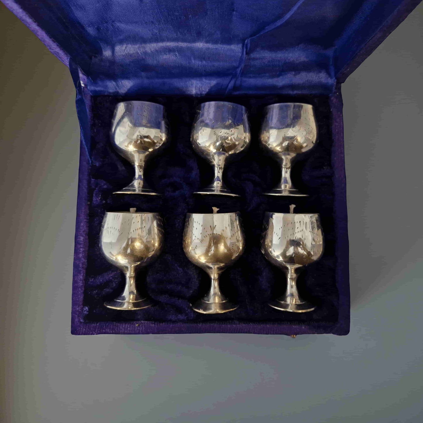 Repurposed Silver Goblet Candle Set – Library, Amber & Forest Scents