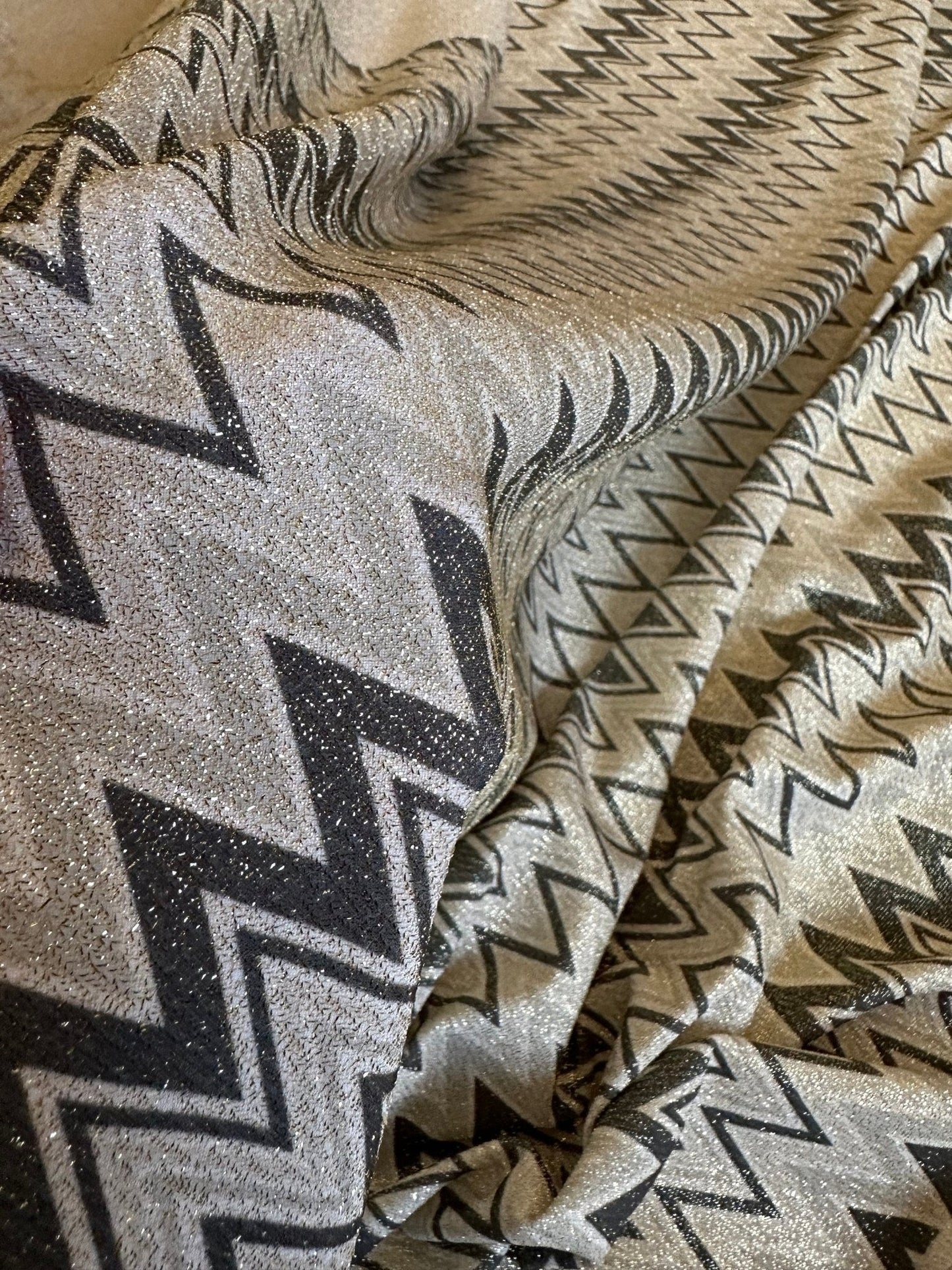 Gold Lurex Glitter Fabric