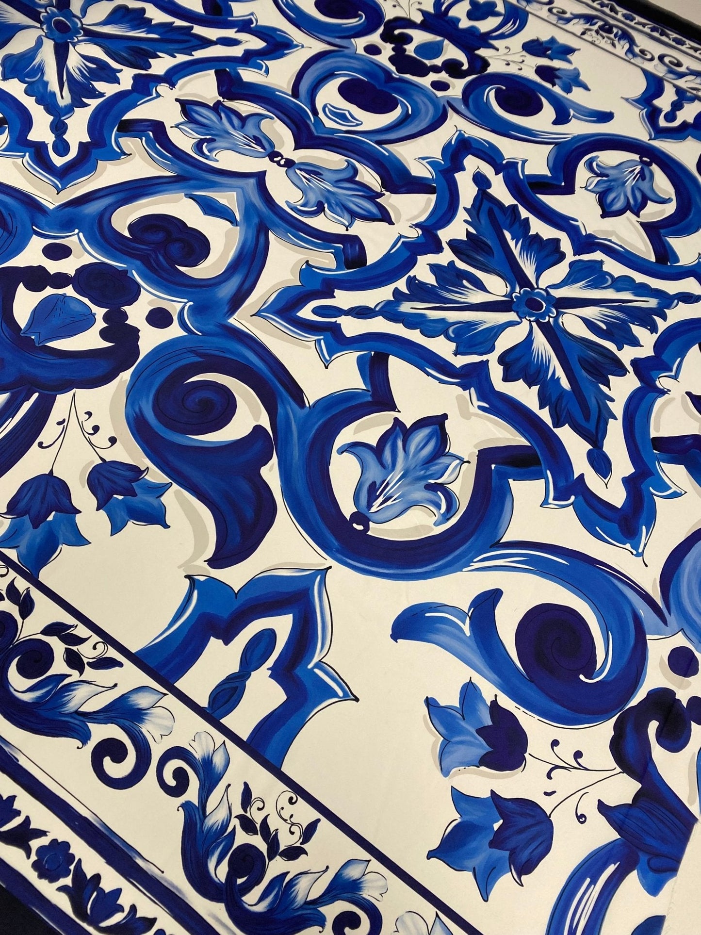 Golden Baroque Crepe Fabric by the Metre – Luxury Dress Material