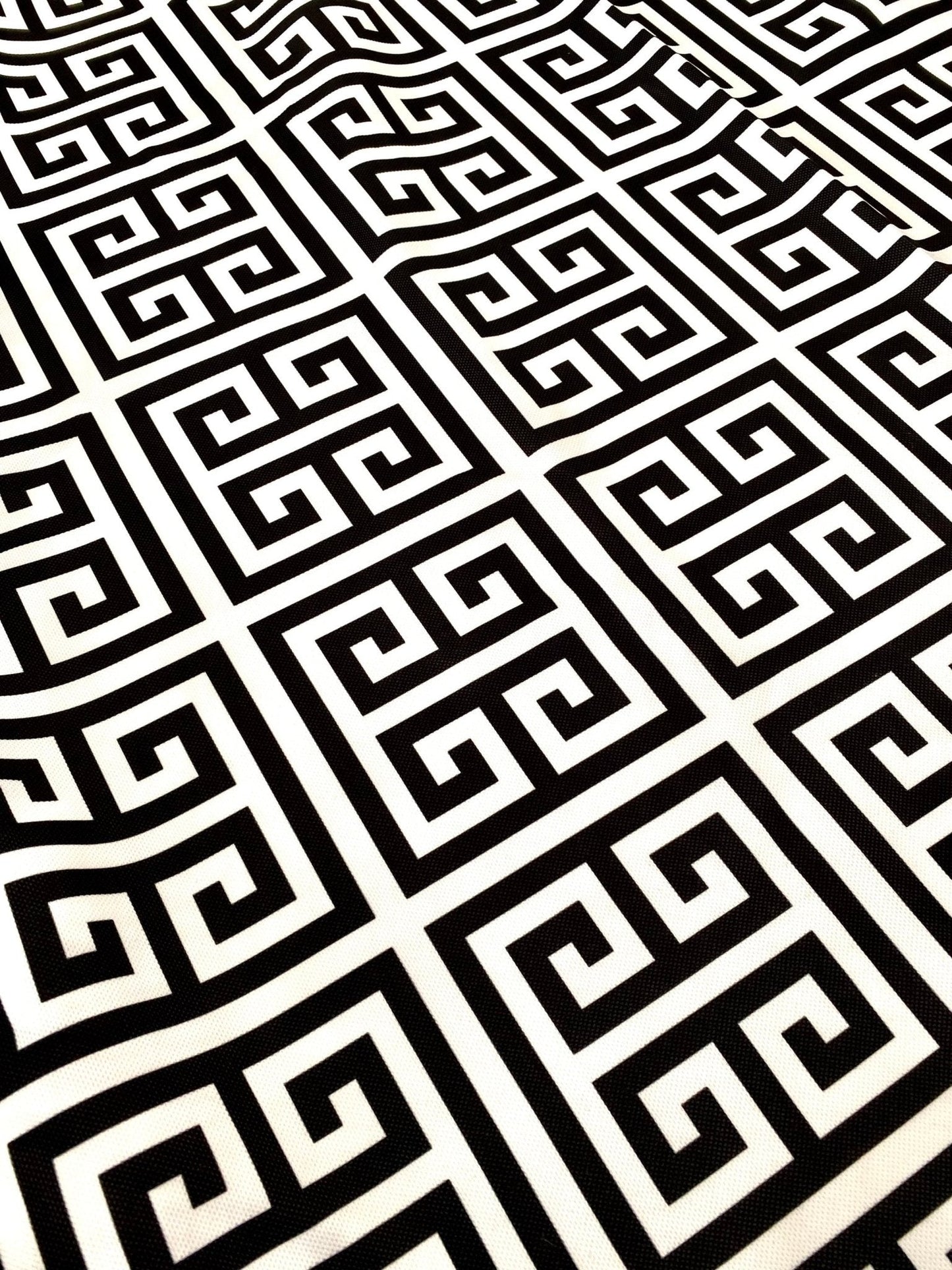 Greek Key Print Upholstery Fabric