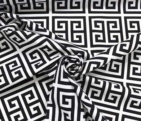 Greek Key Print Upholstery Fabric – Multiple Fabric Options, Sold by Metre