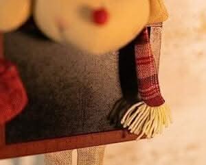 Novelty Hanging Christmas Reindeer with Chalkboard Christmas Decoration