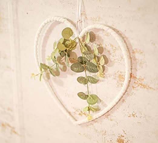 Artificial Small Eucalyptus Heart Shaped Wreath