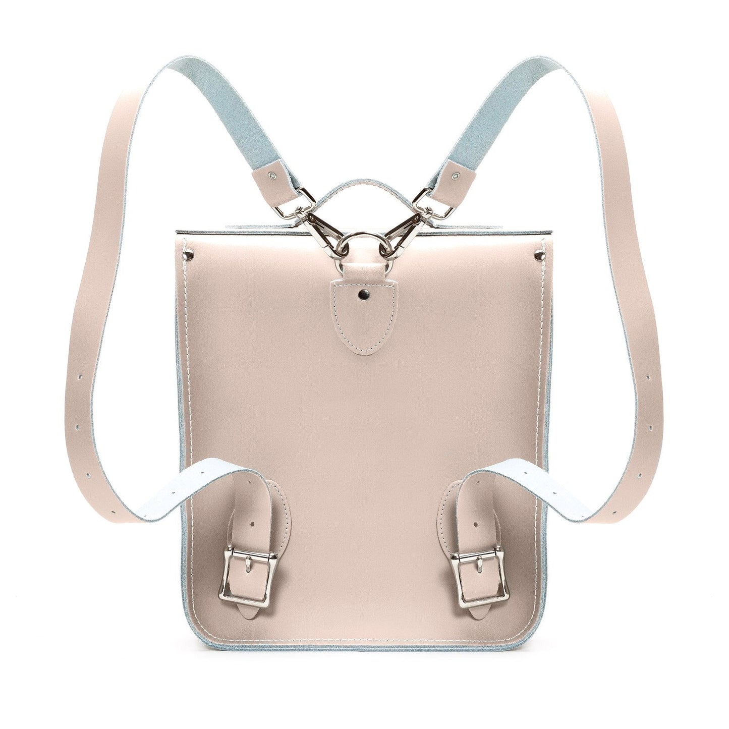 Handmade Leather City Backpack - Iced Coffee