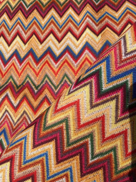 Zigzag Chevron Upholstery Fabric – Fabric by Metre, Multiple Options for Sewing & Dressmaking