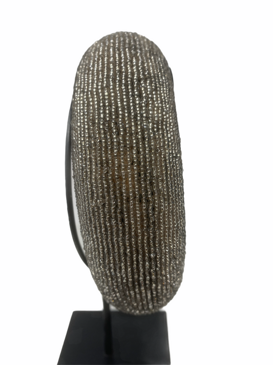 Cameroon beaded bracelet - Silver