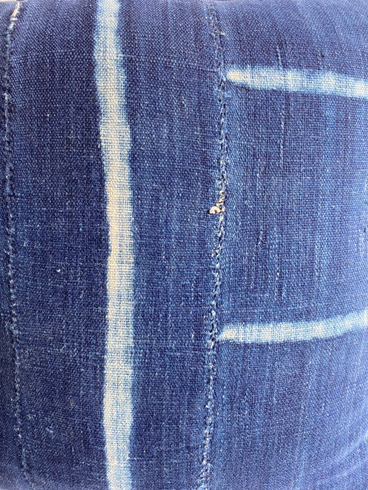 Indigo/Baule Cloth Cushions 50x50cm