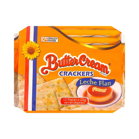 CROLEY FOODS Butter Cream Leche Flan Crackers 10x25g