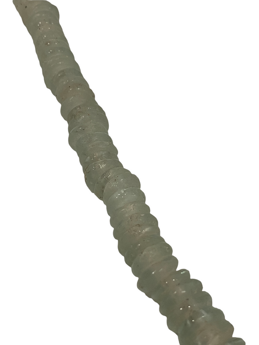 Ghana Glass Beads Necklace - Clear (84.1)