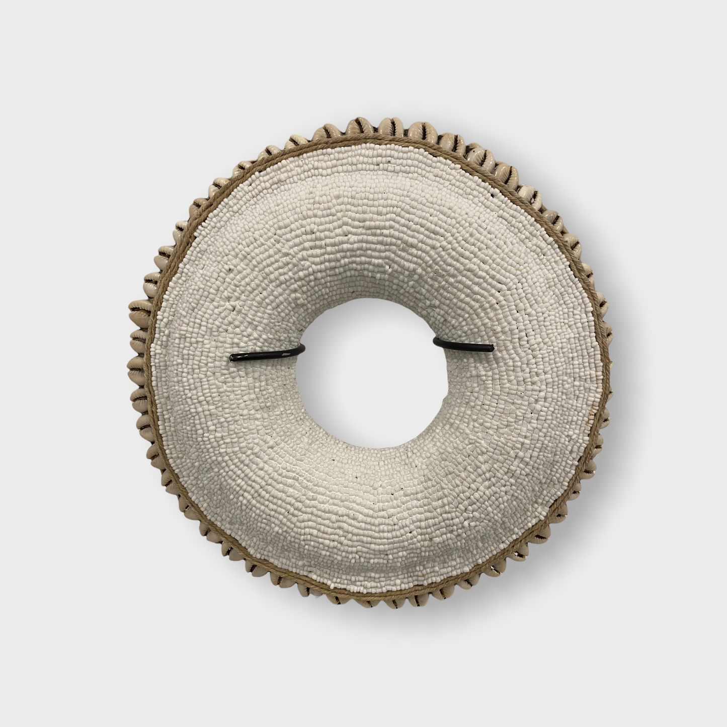 Cameroon beaded bracelet - (88.2) white