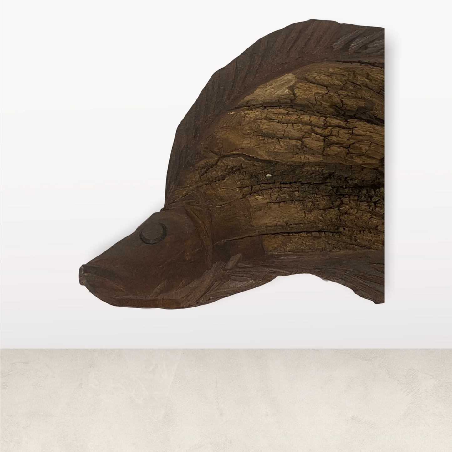 Driftwood Hand Carved Fish - (S01.3)